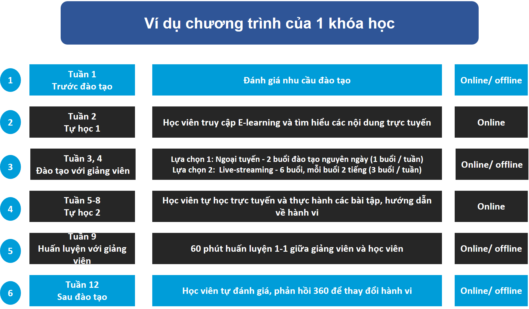 Ví dụ triển khai 1 khóa học theo Flipped classroom